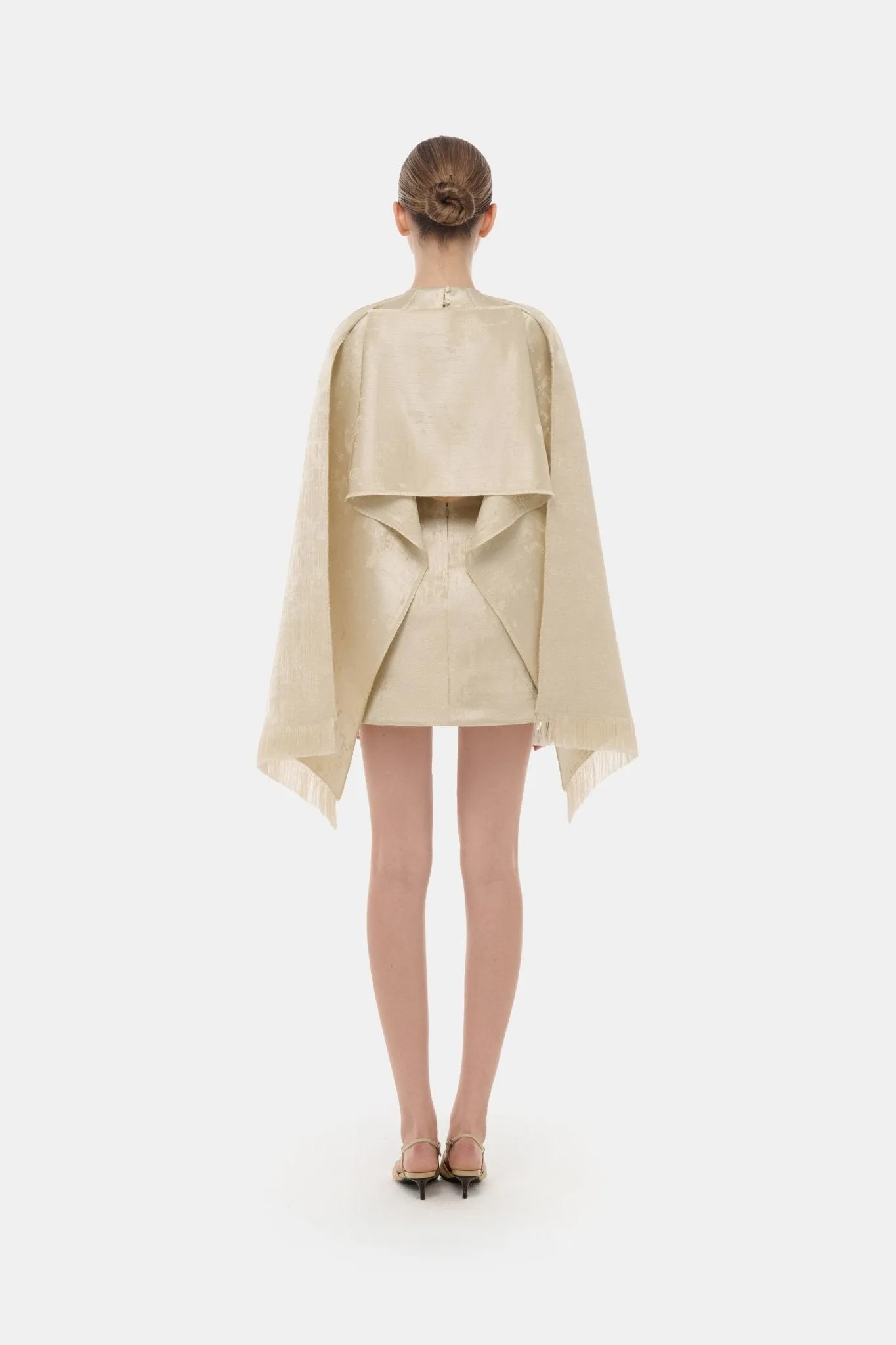 Gold Tailored Scarf Mini Dress sold by Montsand product image thumbnail 5