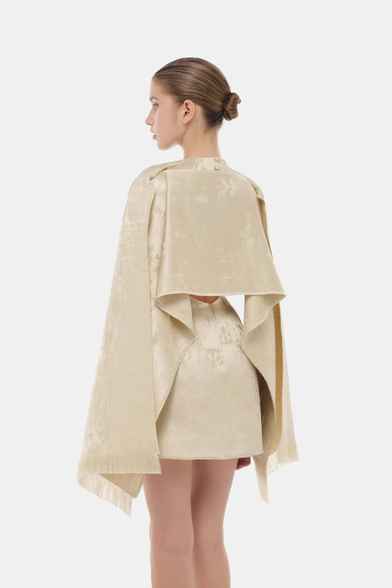 Gold Tailored Scarf Mini Dress sold by Montsand product image thumbnail 2