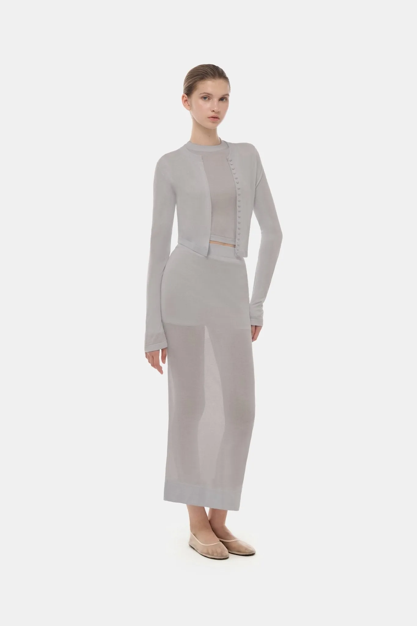 Grey Long Sleeve Top sold by Montsand product image thumbnail 3