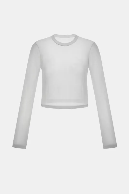Grey Long Sleeve Top made by Montsand