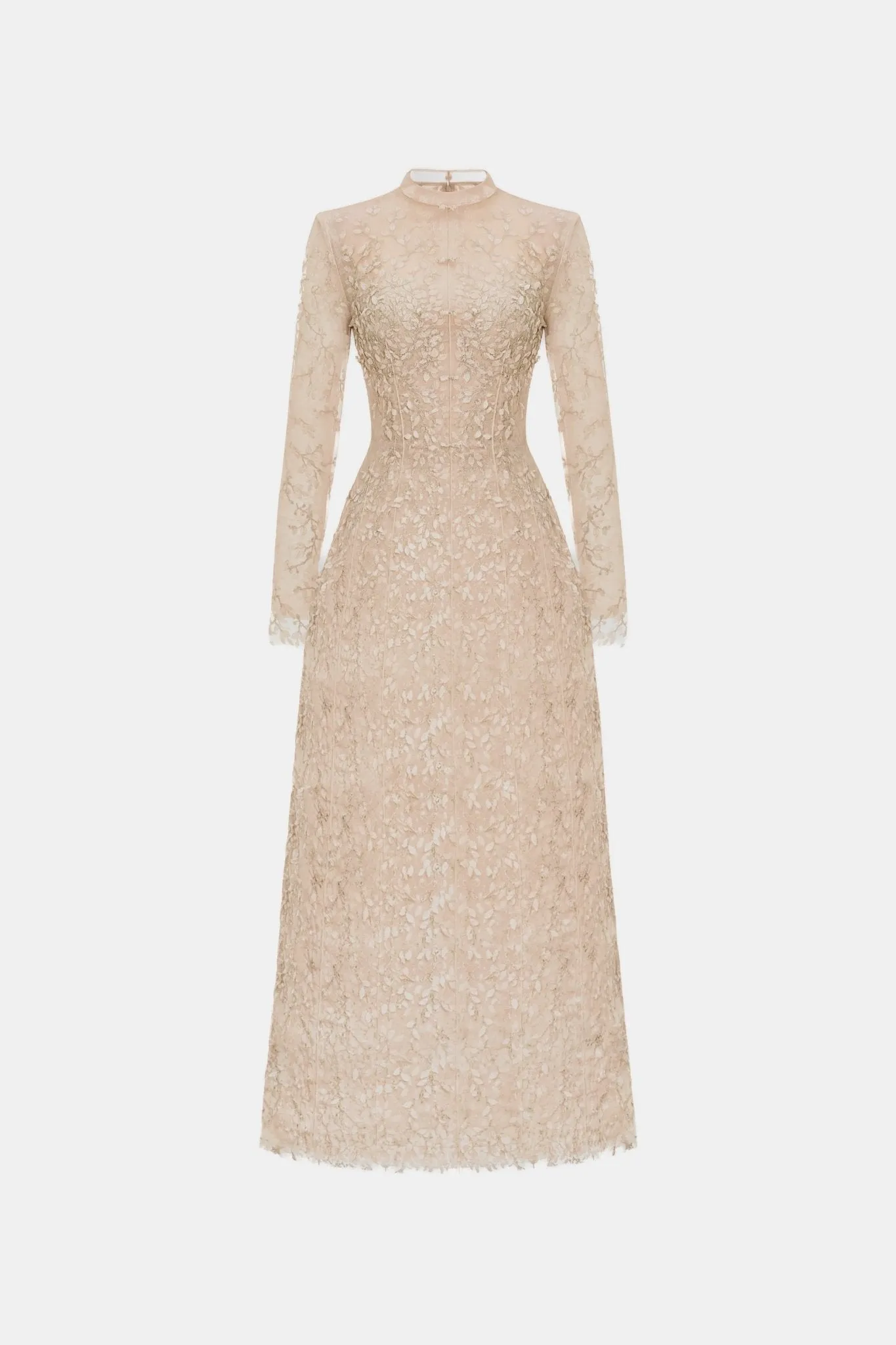 Pastel Mockneck Long Sleeve Maxi Dress sold by Montsand