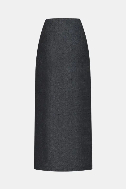 Grey Midi Skirt made by Montsand