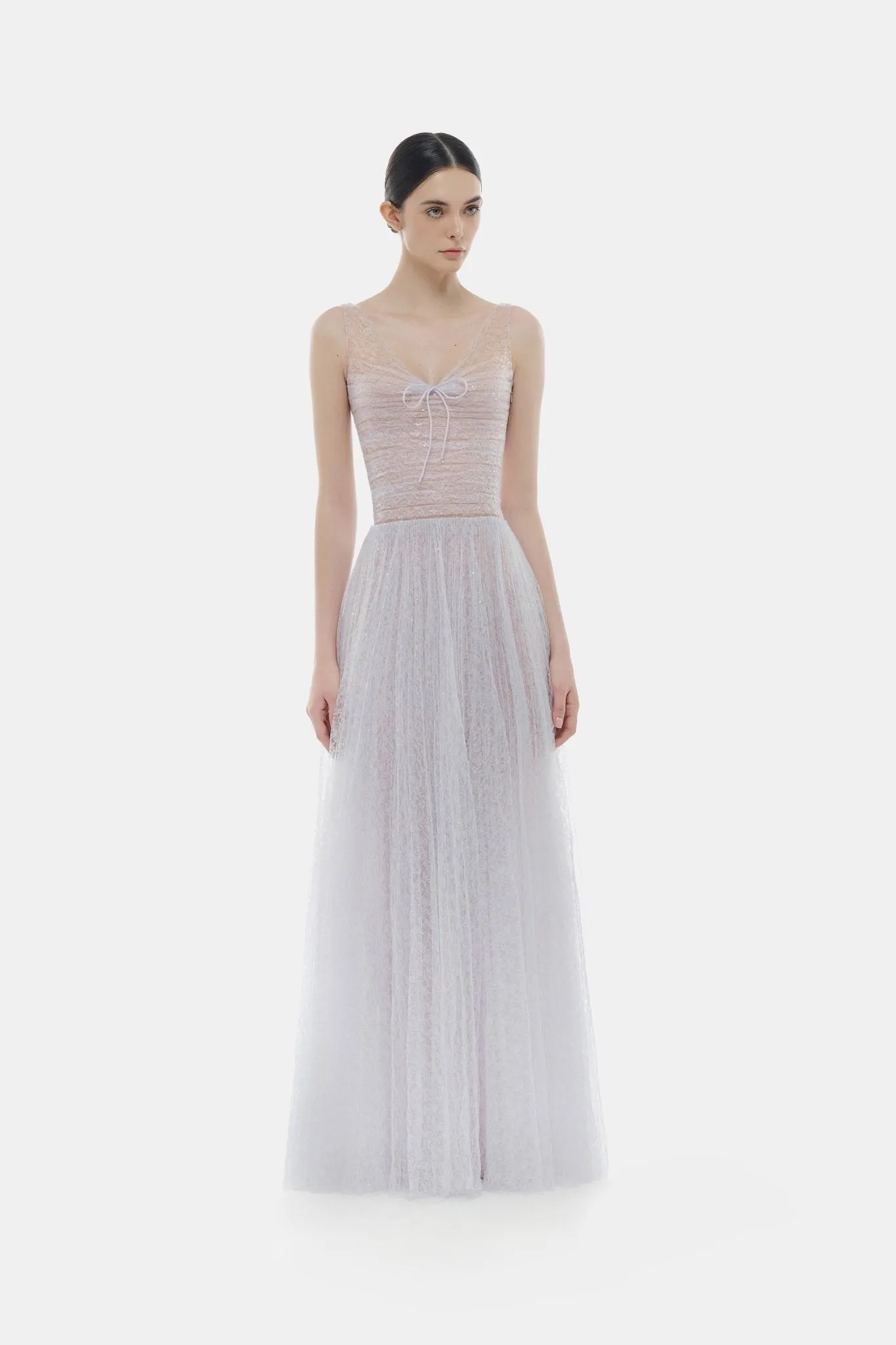 Violet Drapped Maxi Dress sold by Montsand product image thumbnail 3