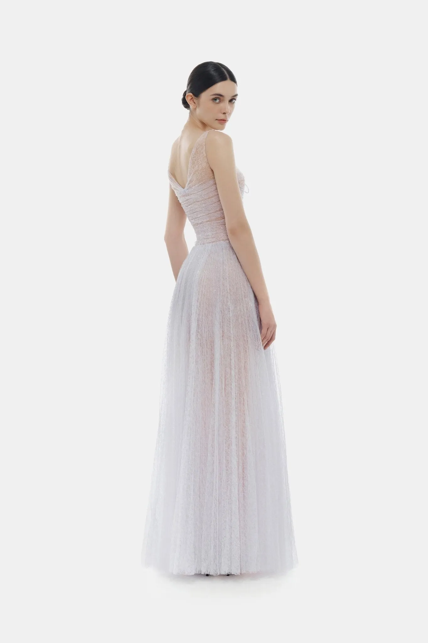 Violet Drapped Maxi Dress sold by Montsand product image thumbnail 4
