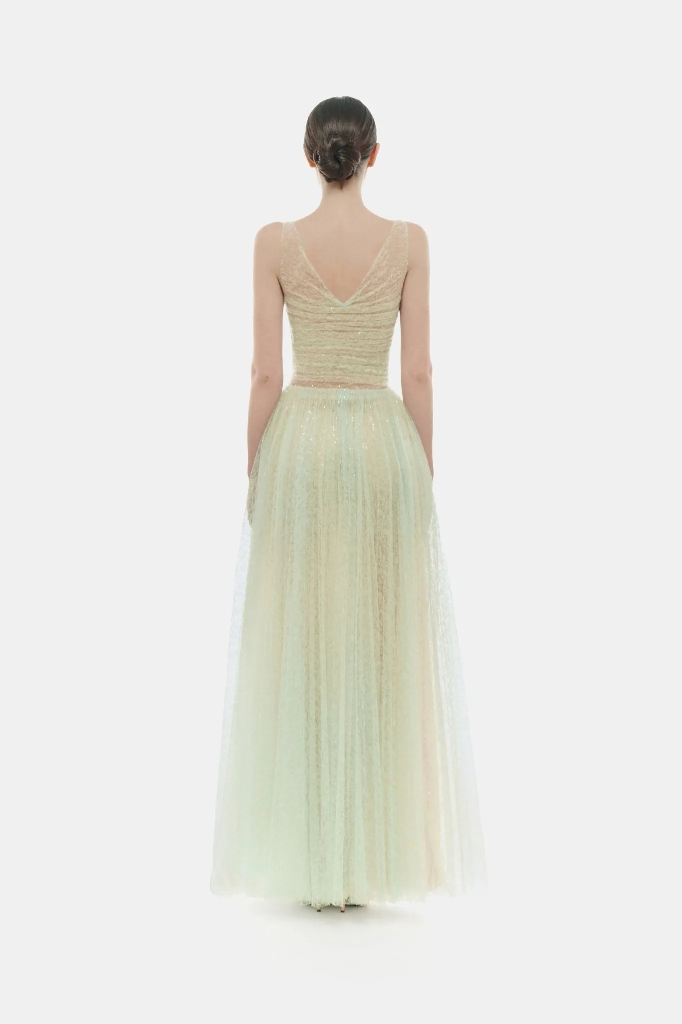 Mint Drapped Maxi Dress sold by Montsand product image thumbnail 4