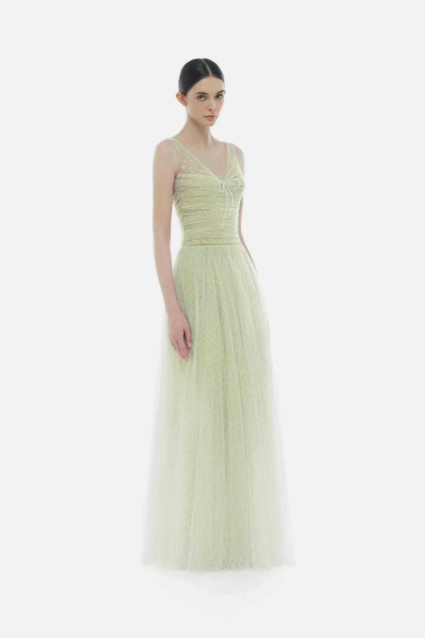 Mint Drapped Maxi Dress sold by Montsand product image thumbnail 3