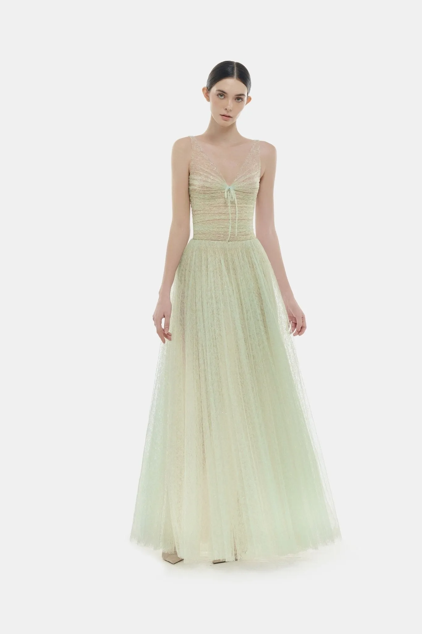 Mint Drapped Maxi Dress sold by Montsand product image thumbnail 2