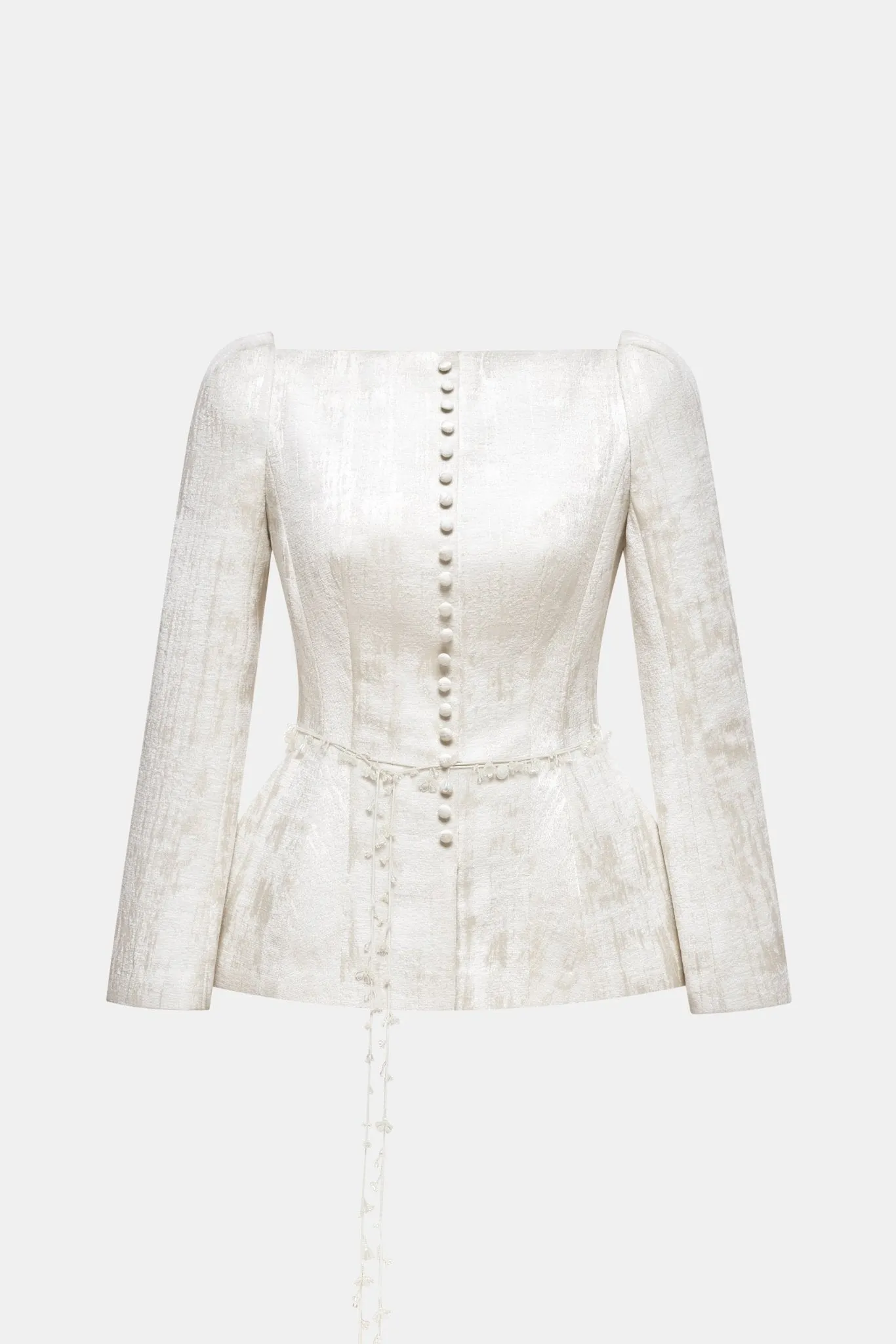 Ivory Brocade Blazer sold by Montsand