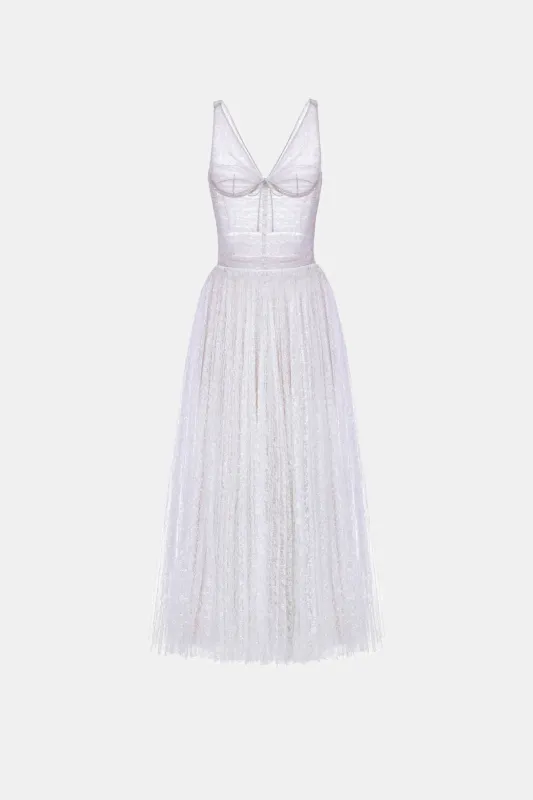 Violet Drapped Midi Dress made by Montsand