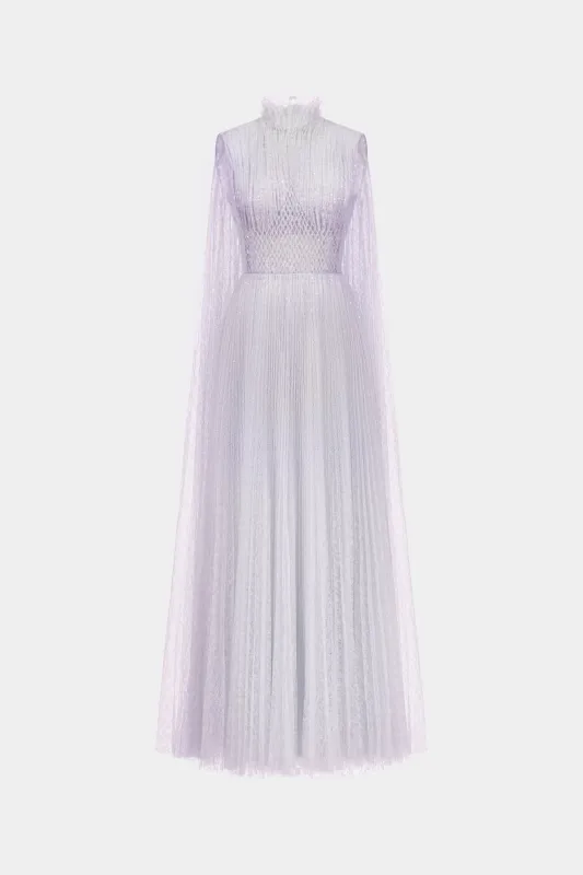 Violet Smocked Lace Maxi Dress made by Montsand
