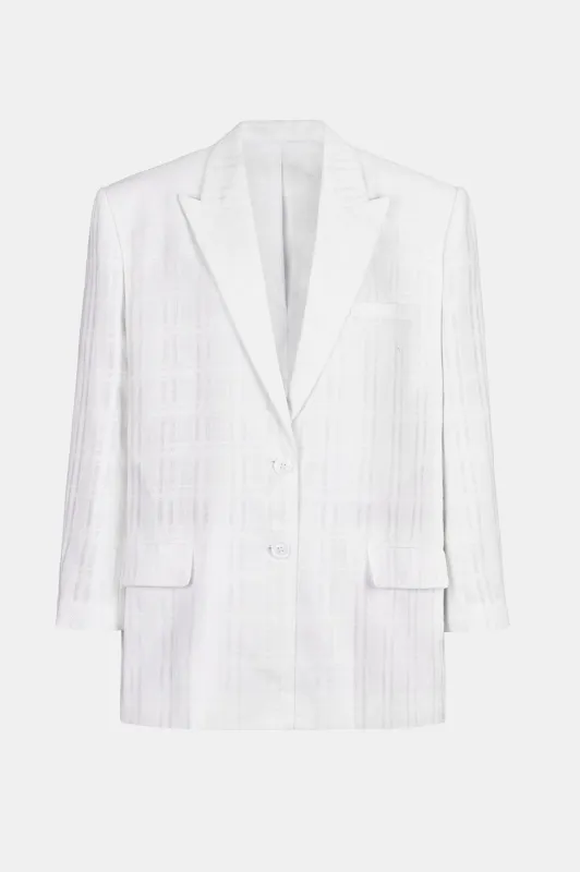White Linen Blazer made by Montsand