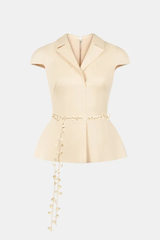 Linen Convallaria Blazer made by Montsand