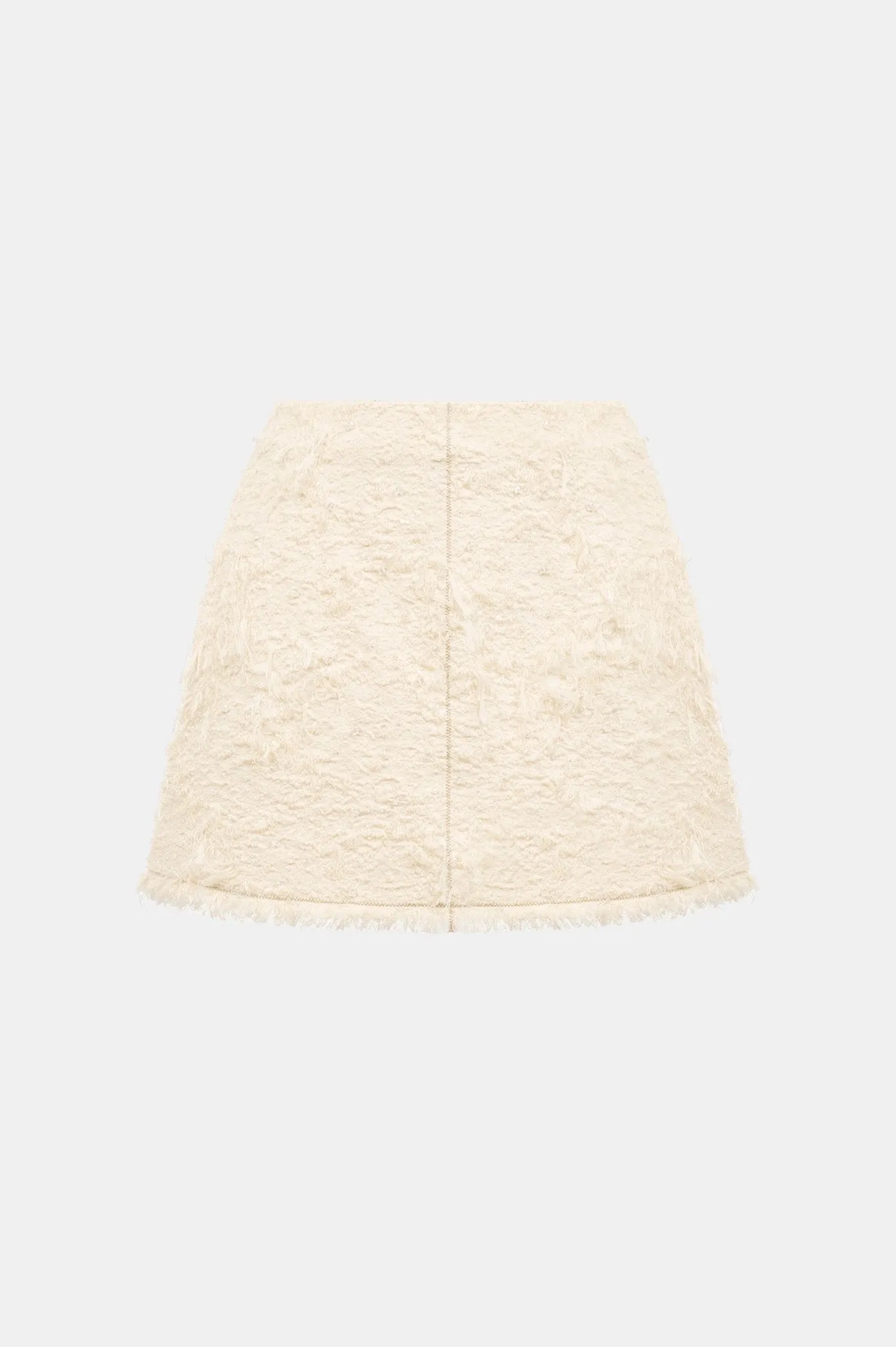 Ivory Crystal Beaded Mini Skirt sold by Montsand