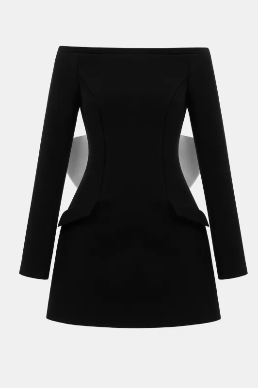 Black Bow Mini Dress made by Montsand