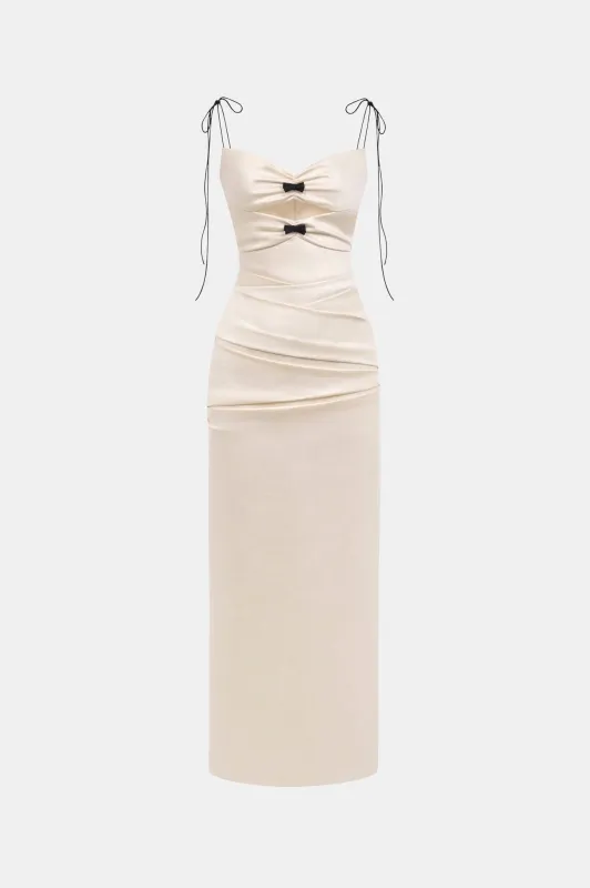 Ivory Leather Effect Dress made by Montsand