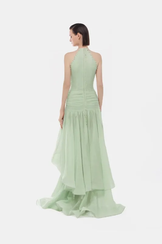 Mint Cut-out Halter Dress made by Montsand