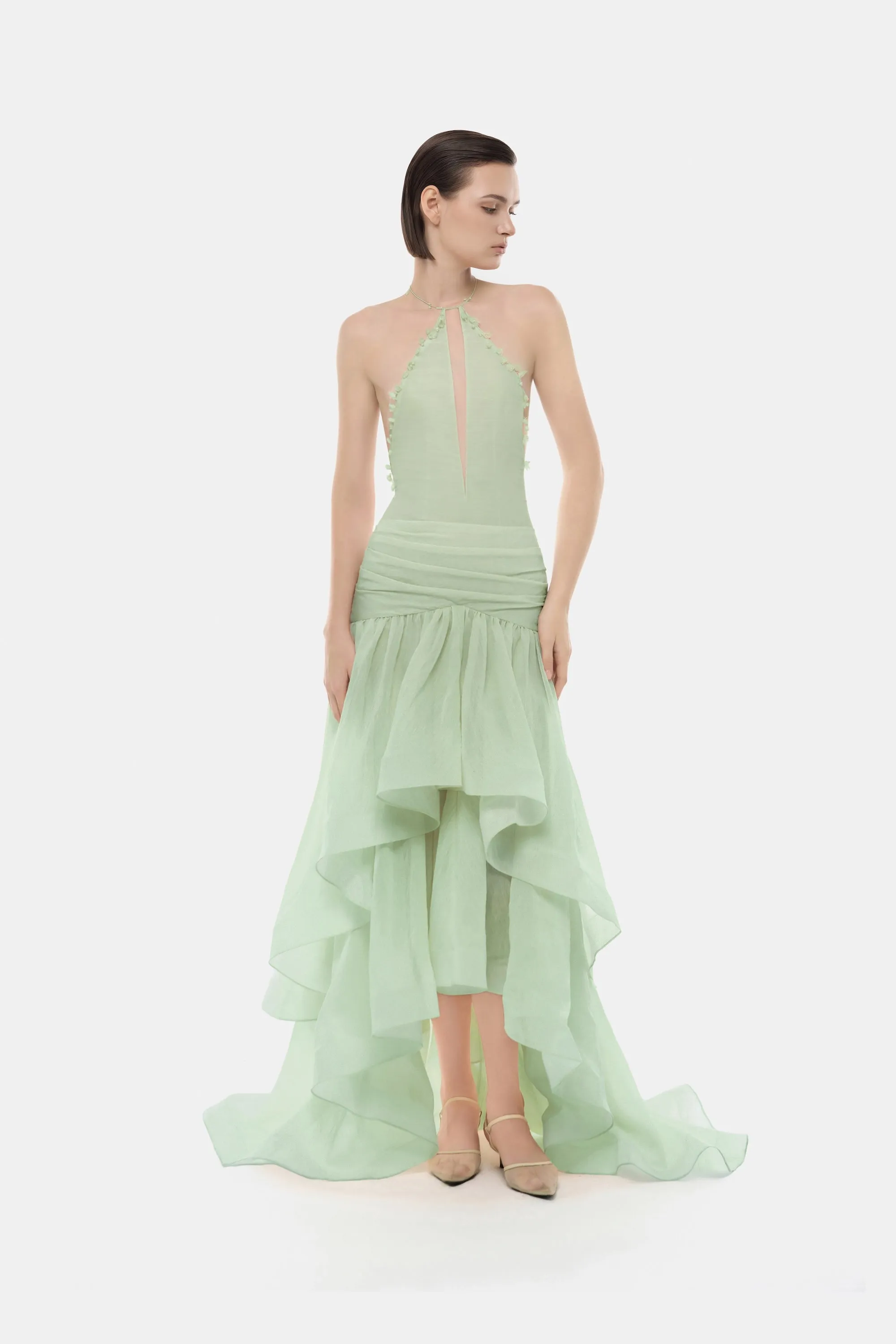 Mint Cut-out Halter Dress sold by Montsand product image thumbnail 2