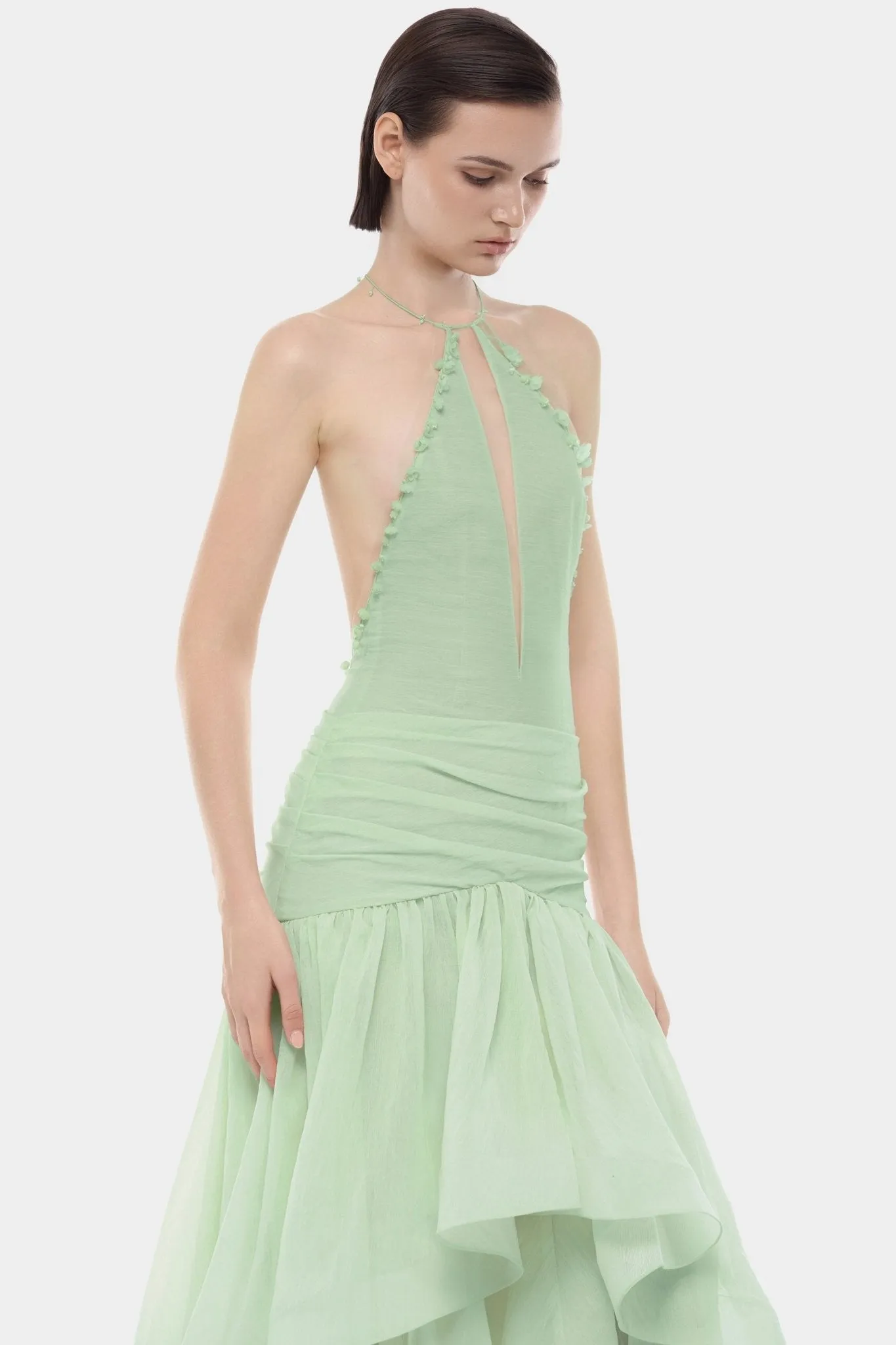 Mint Cut-out Halter Dress sold by Montsand product image thumbnail 3