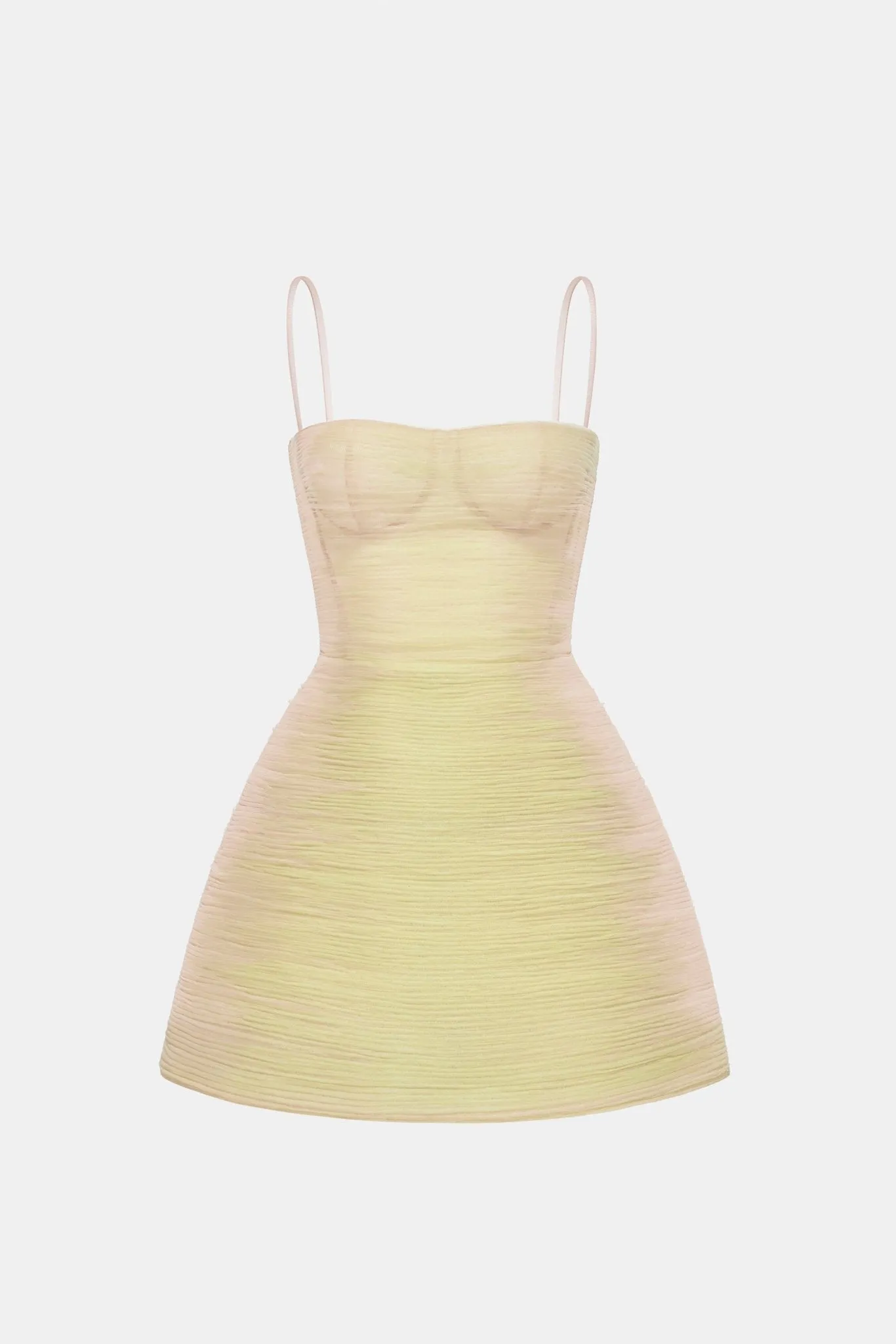 Lime Crinkled Mini Dress sold by Montsand