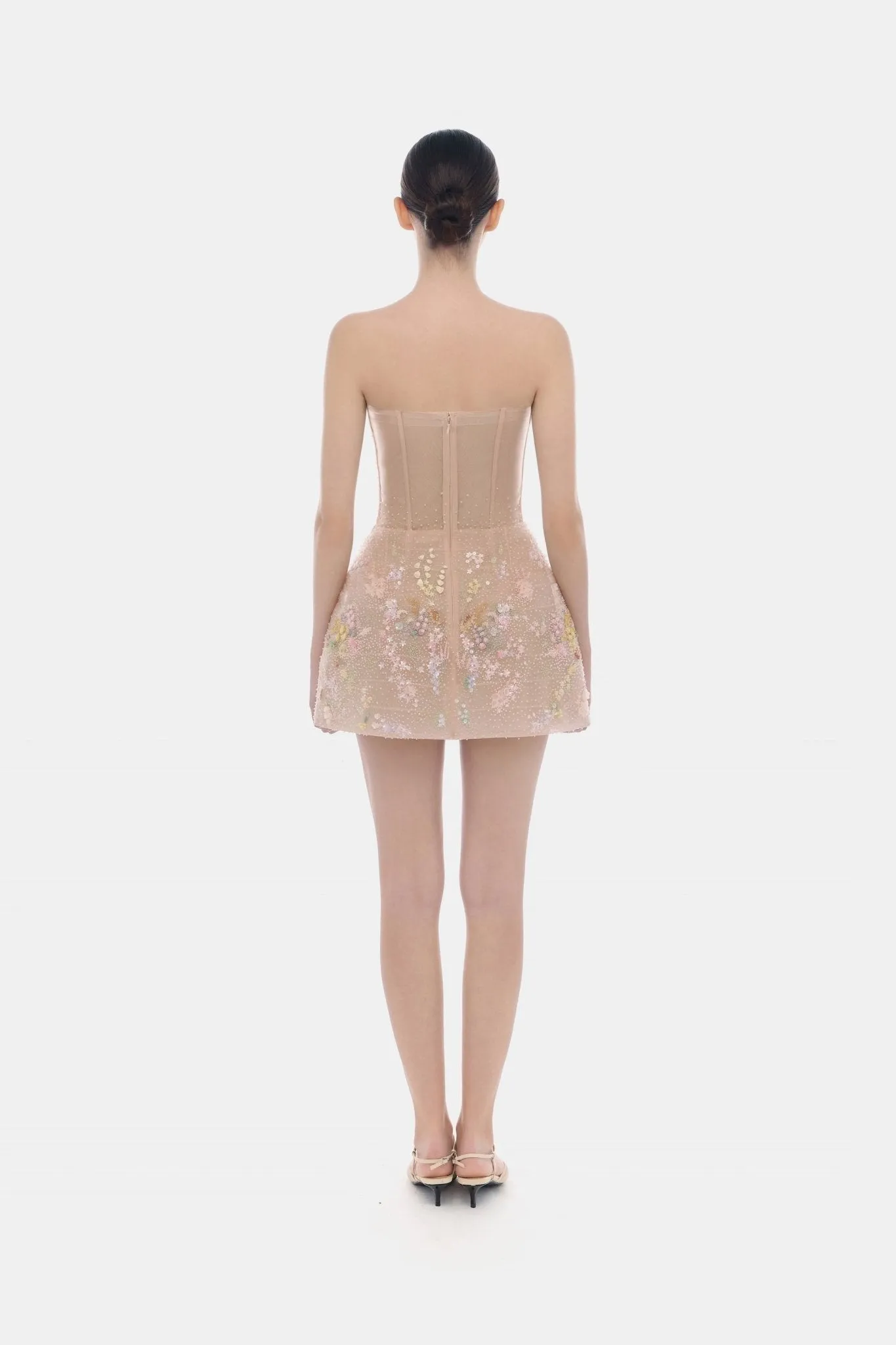 Pastel Mini Flower Embellished Dress sold by Montsand product image thumbnail 4