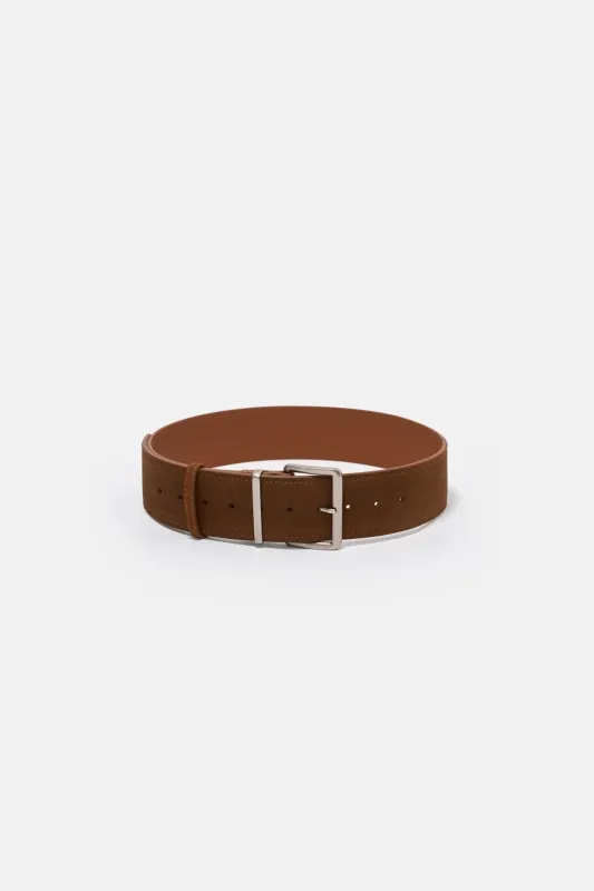 Brown Leather Belt made by Montsand