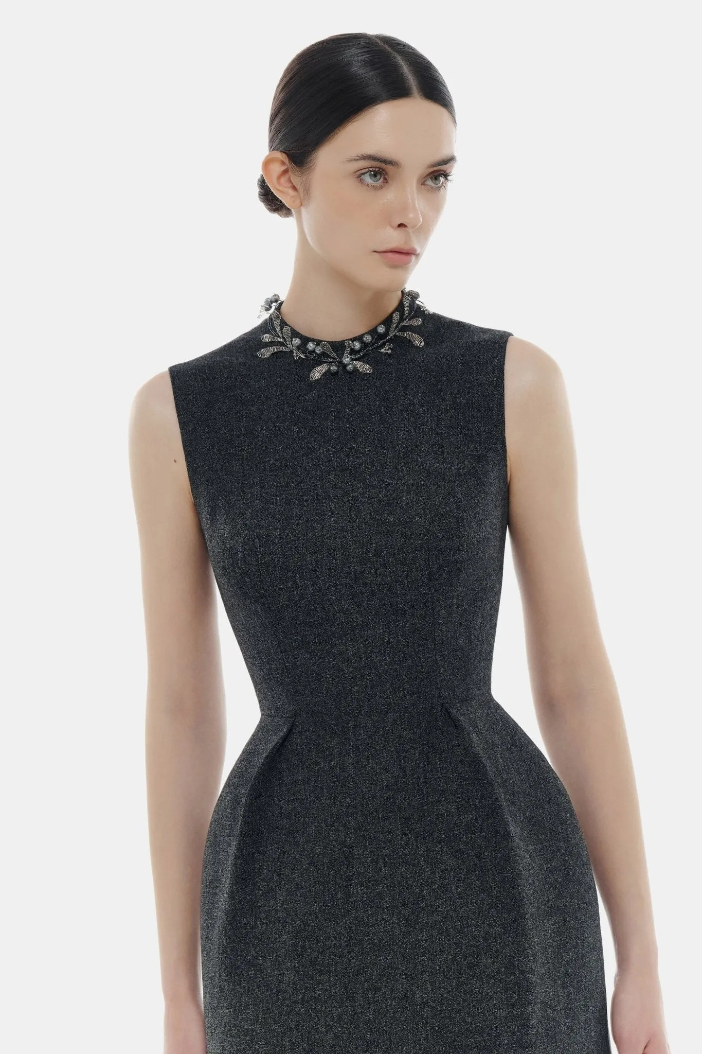 Sleeveless Embellished Neck Mini Dress sold by Montsand product image thumbnail 4
