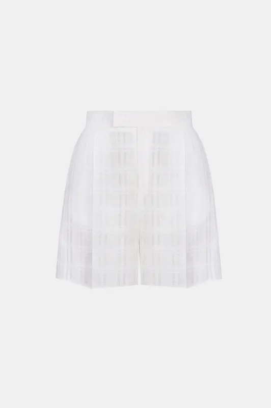 White Linen Shorts made by Montsand