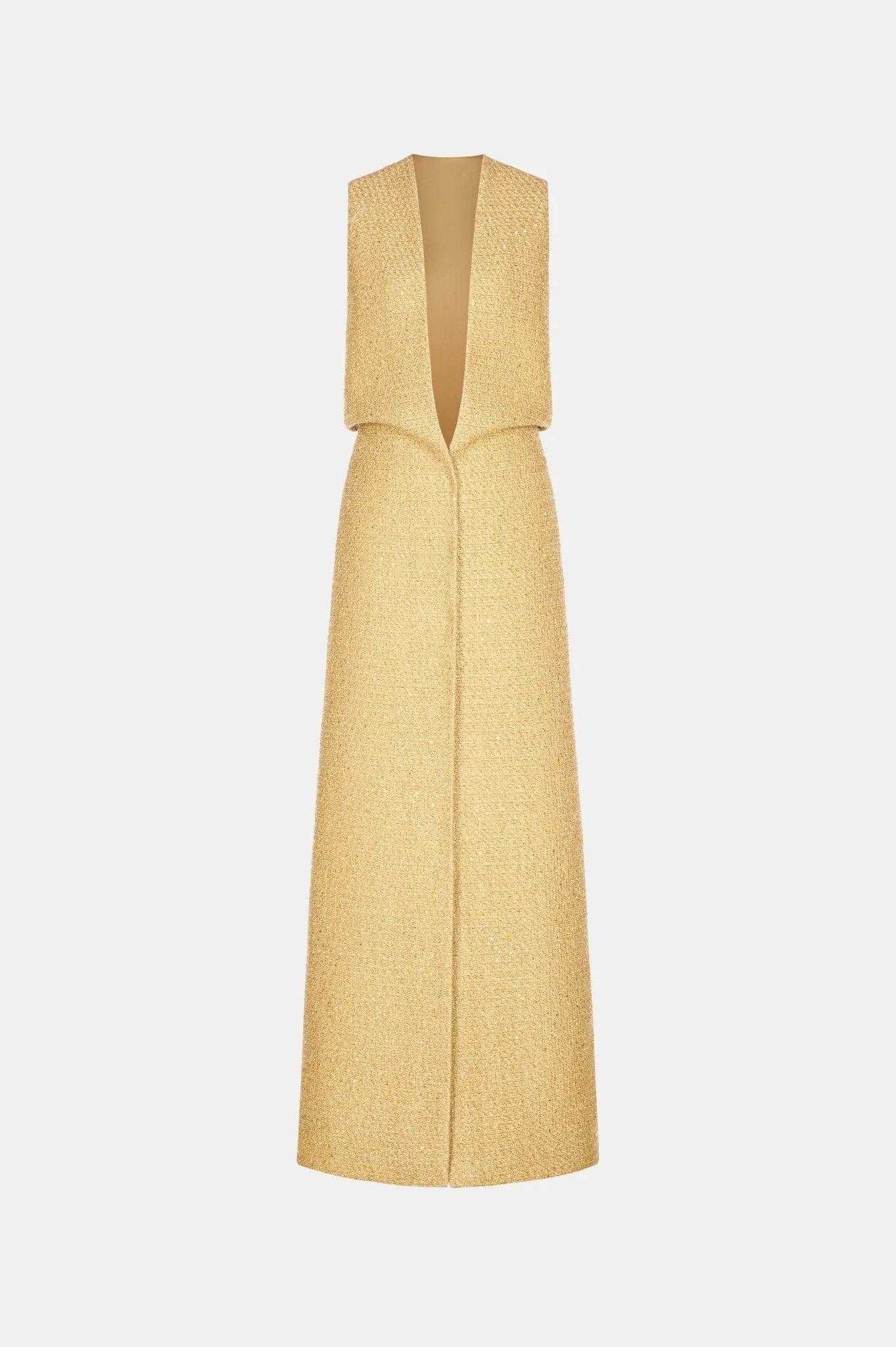 Gold Harmonia Tweed Dress sold by Montsand