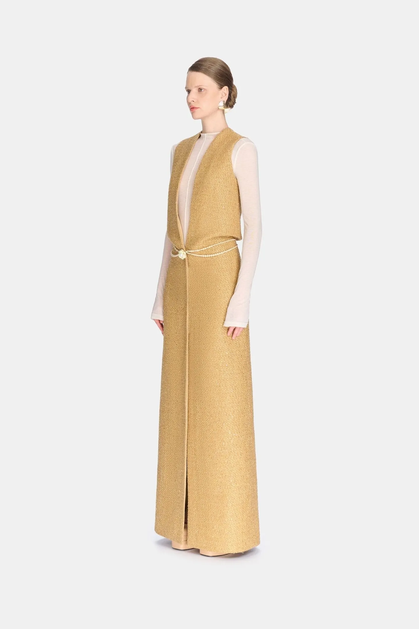 Gold Harmonia Tweed Dress sold by Montsand product image thumbnail 3