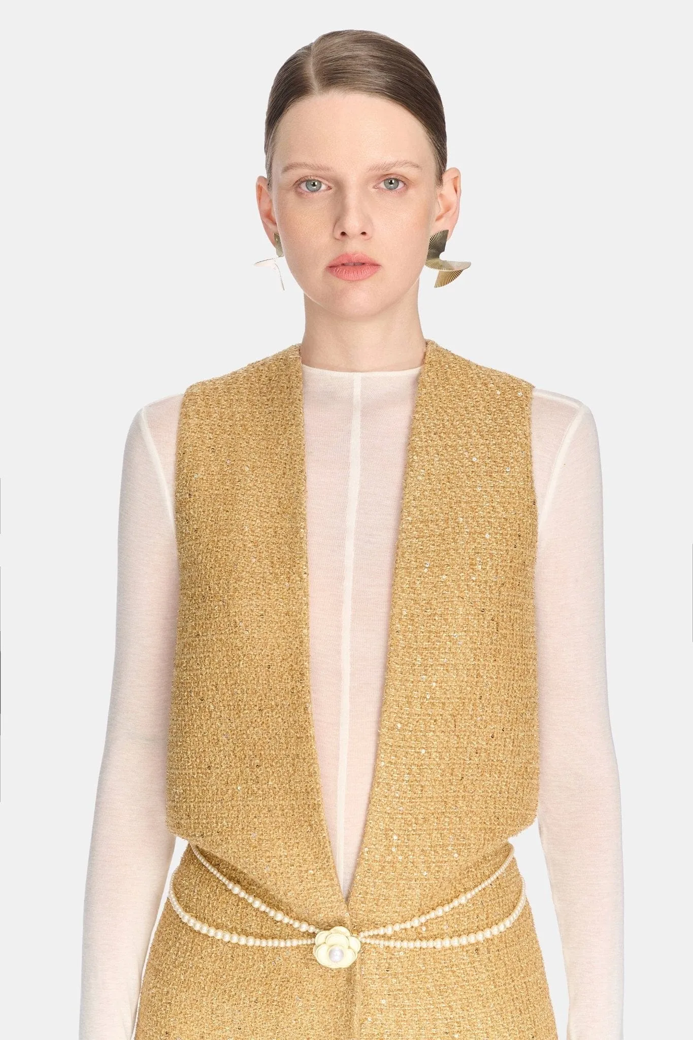 Gold Harmonia Tweed Dress sold by Montsand product image thumbnail 5