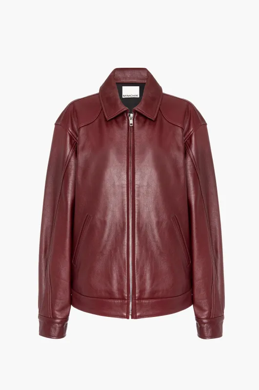 Leather Tall Boy Jacket made by Mimchik