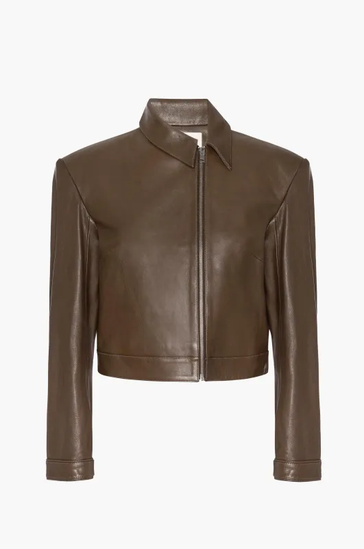 Off Center Moto Jacket made by Mimchik