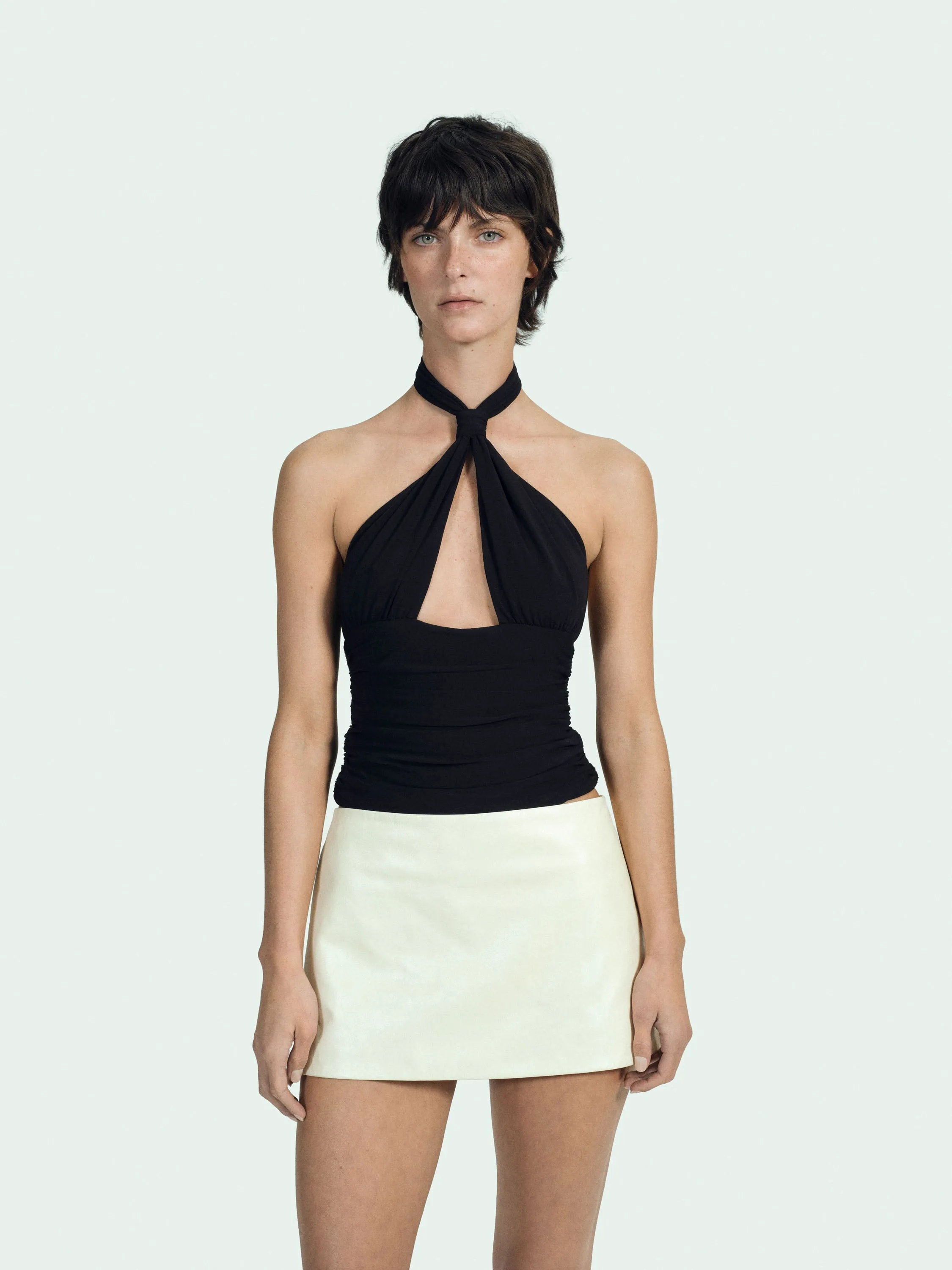 Mulholland Leather Mini Skirt sold by Mimchik product image thumbnail 3