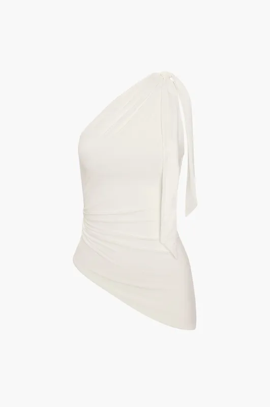 One Shoulder Tie Top made by Mimchik