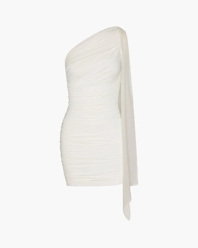 One Shoulder Chiffon Tie Mini Dress made by Mimchik