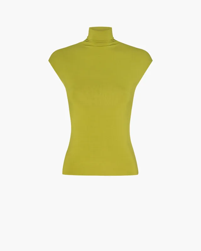 Alexandra Mock Neck Tee made by Mimchik