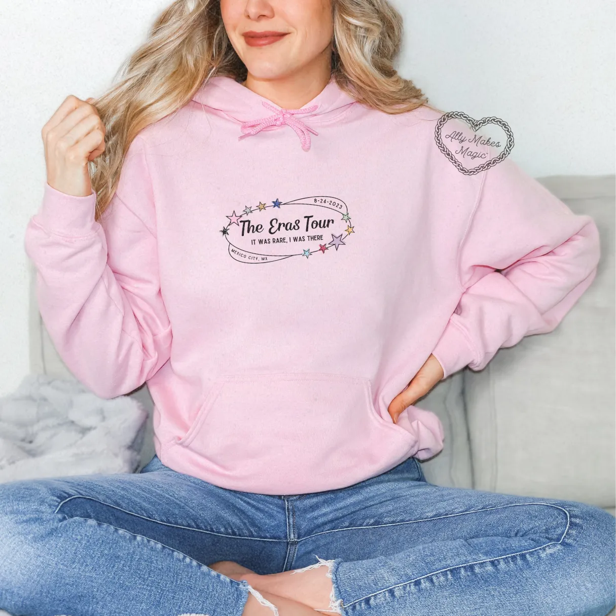 mexico city night 1 retro hoodie sold by Ally Makes Magic product image thumbnail 2