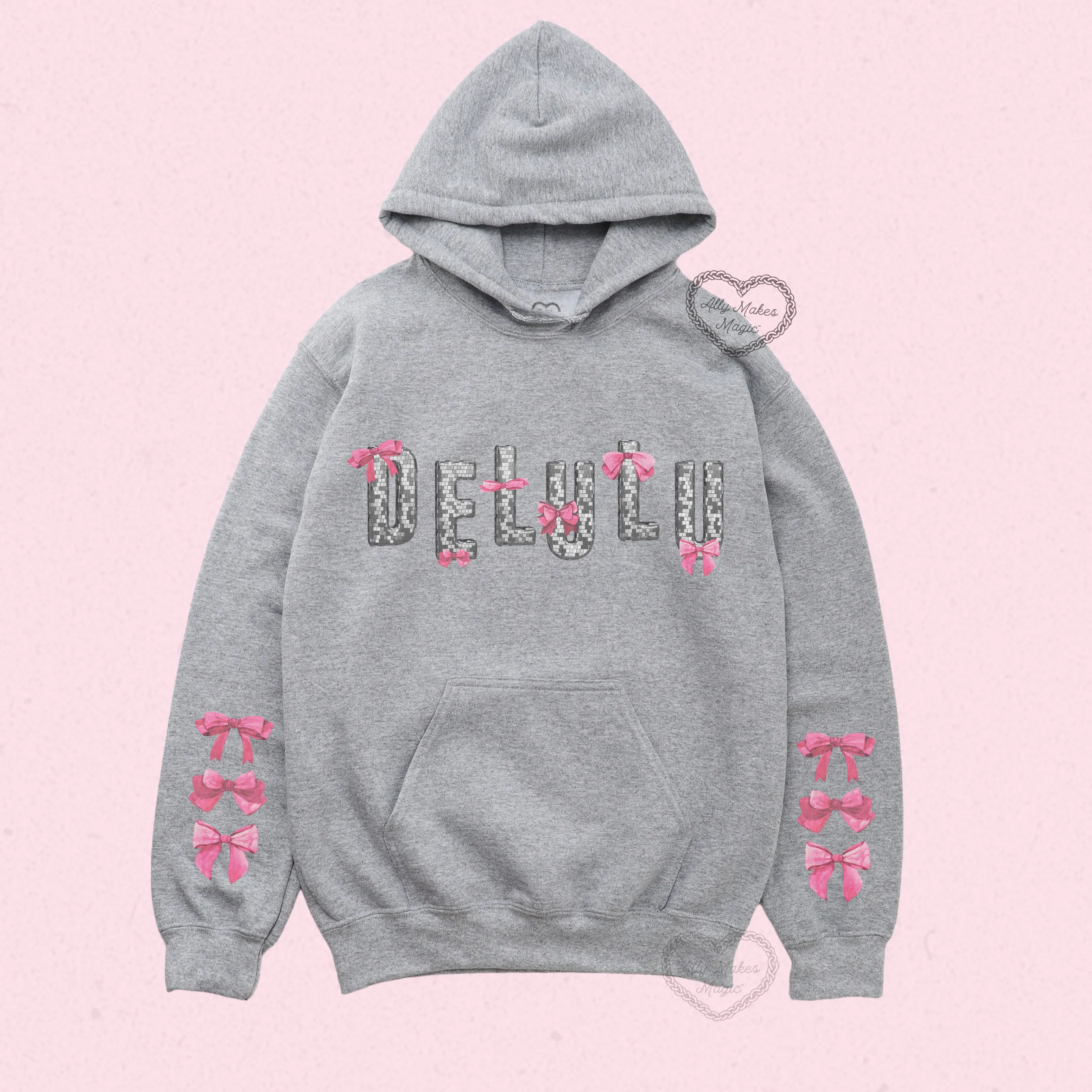 delulu hoodie sold by Ally Makes Magic