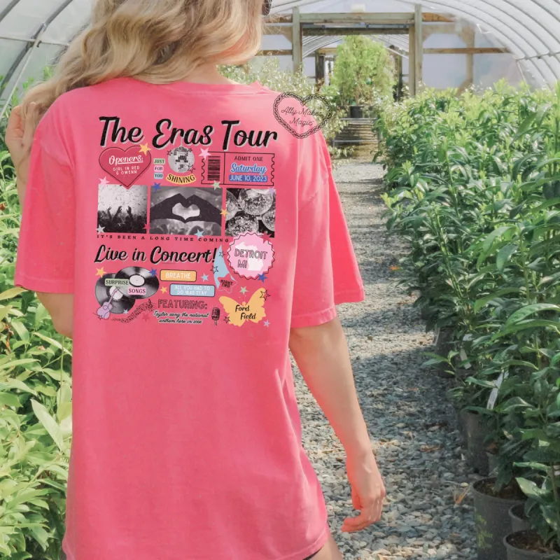 detroit night 2 retro t-shirt | comfort colors sold by Ally Makes Magic