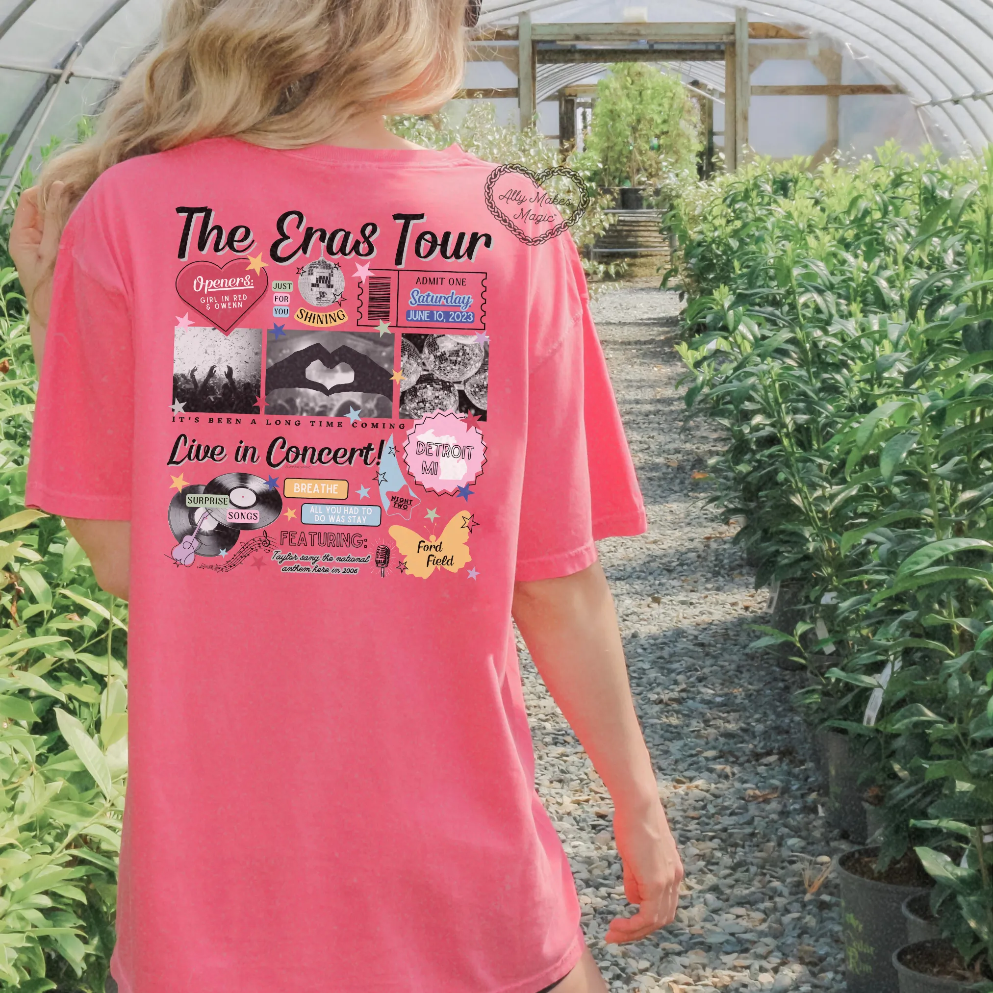 detroit night 2 retro t-shirt | comfort colors sold by Ally Makes Magic