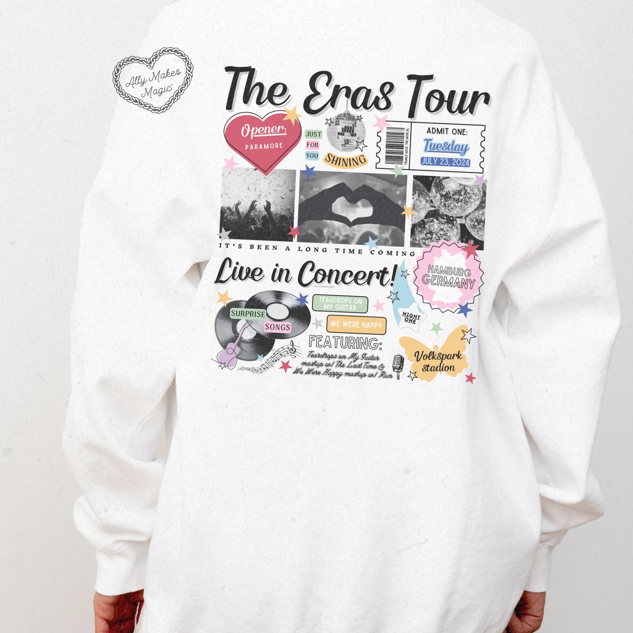 hamburg night 1 retro pullover | comfort colors sold by Ally Makes Magic