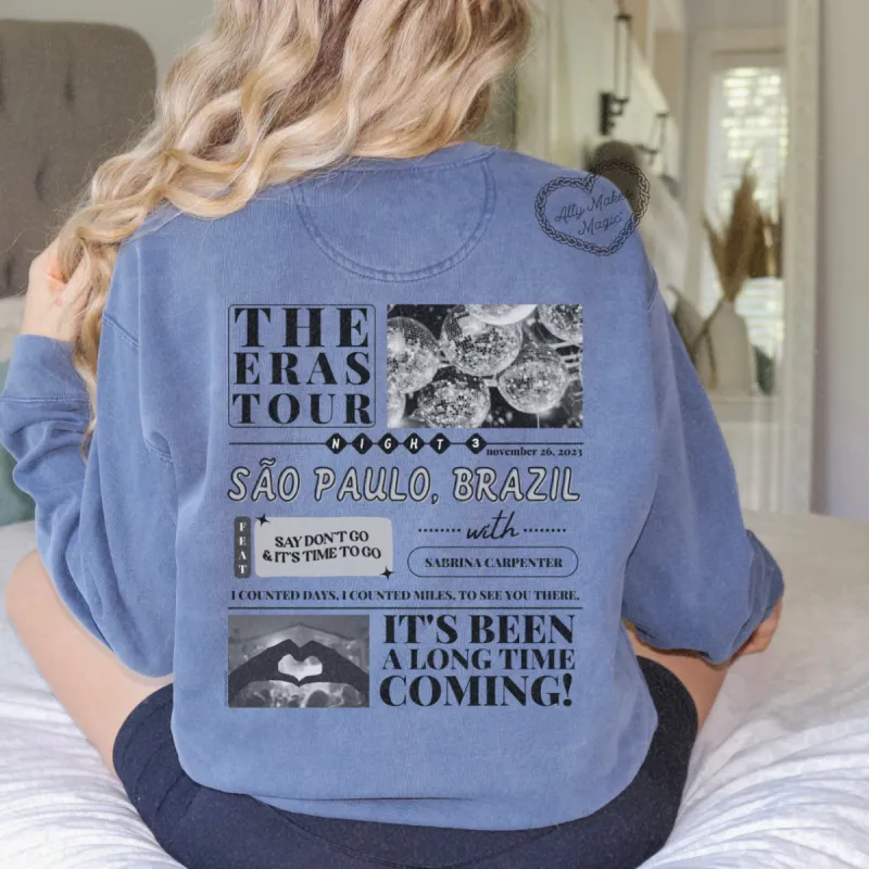 são paulo night 3 pullover | comfort colors sold by Ally Makes Magic