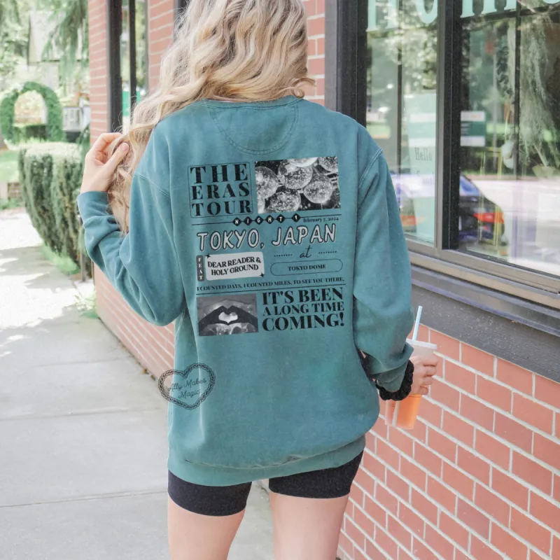tokyo night 1 pullover | comfort colors sold by Ally Makes Magic