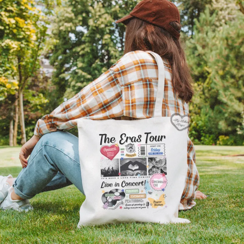 cincinnati night 1 retro tote bag sold by Ally Makes Magic