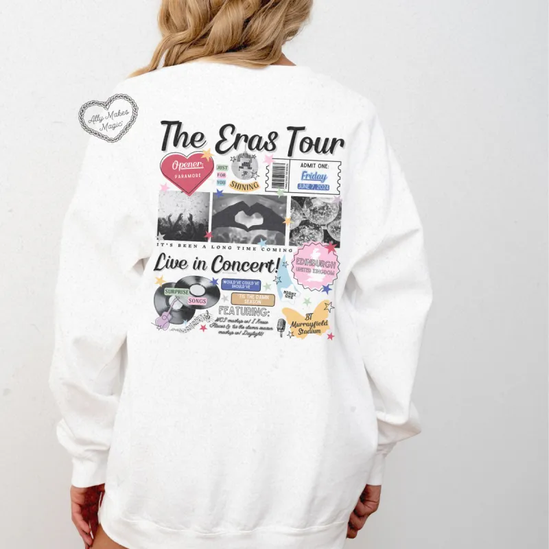 edinburgh night 1 retro pullover | comfort colors sold by Ally Makes Magic