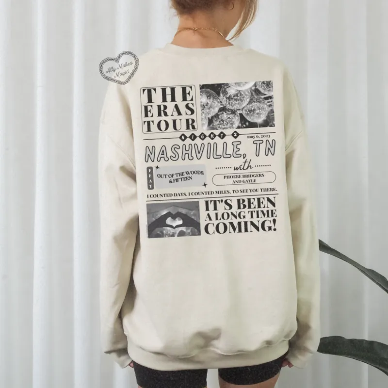 nashville night 2 sweater | gildan sold by Ally Makes Magic