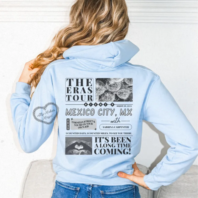 mexico city night 3 hoodie sold by Ally Makes Magic