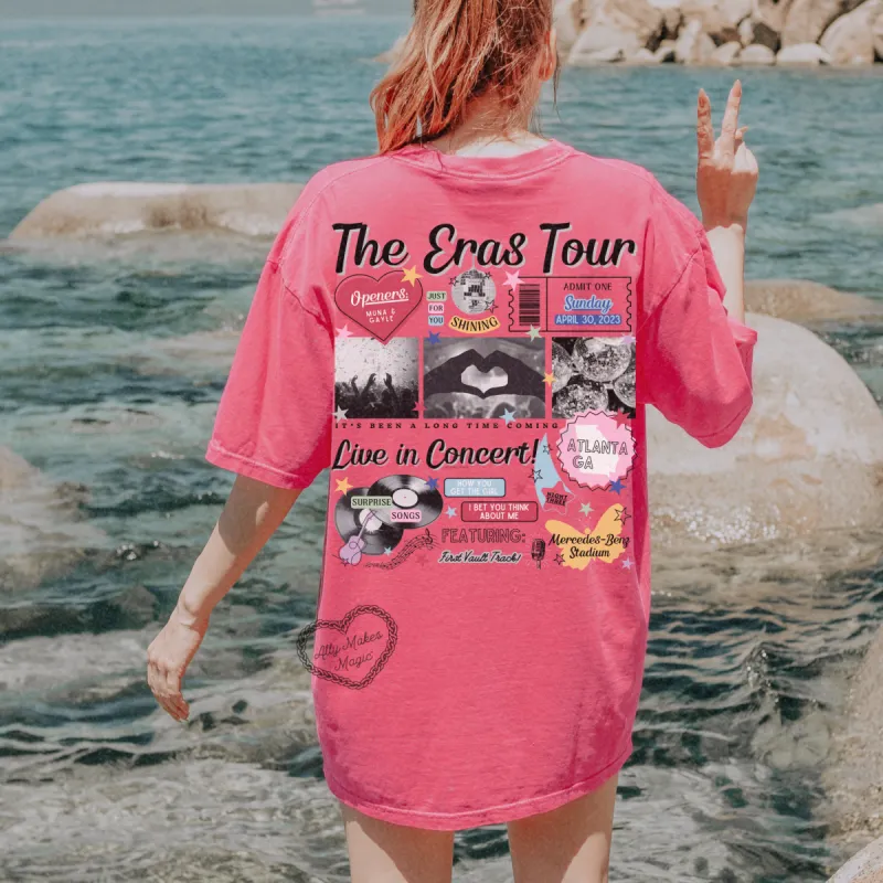 atlanta night 3 retro t-shirt | comfort colors sold by Ally Makes Magic