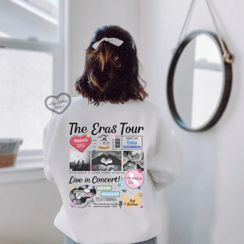 los angeles night 2 retro sweater | gildan sold by Ally Makes Magic