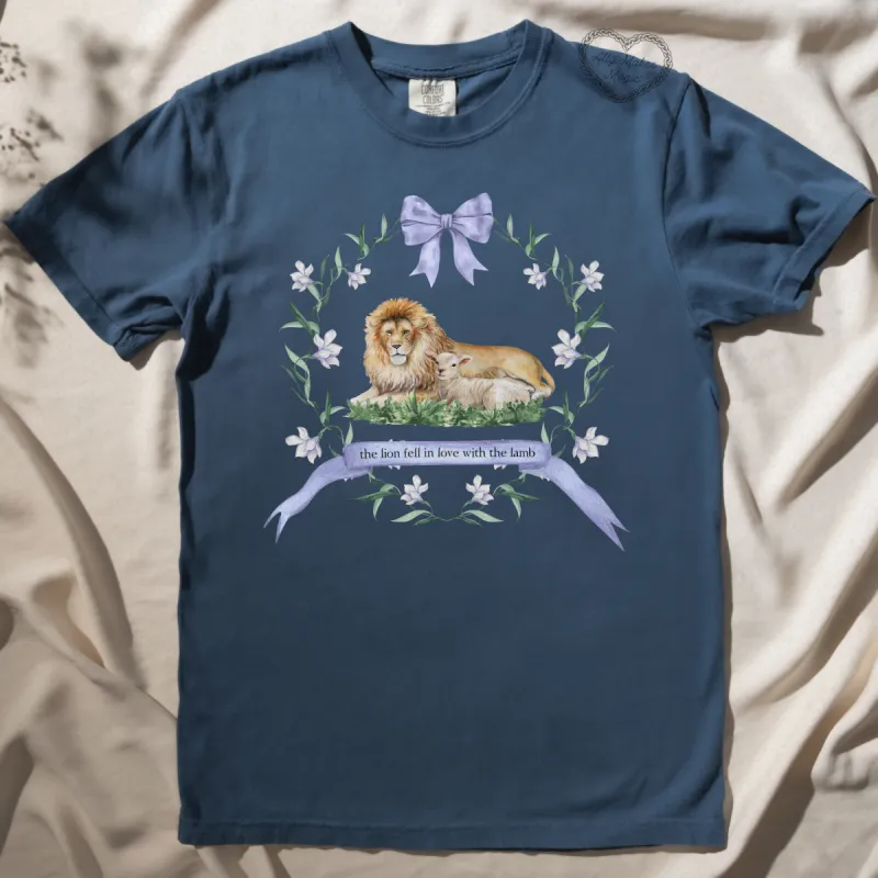 lion and lamb tee sold by Ally Makes Magic
